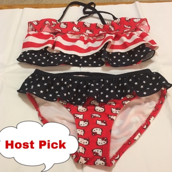 Hello Kitty Other - Hello Kitty girls size 8 bikini NWOT